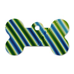 Blueglow Dog Tag Bone (one Side) by Sparkle