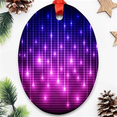 Shiny Stars Ornament (oval) by Sparkle