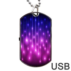 Shiny Stars Dog Tag Usb Flash (two Sides) by Sparkle