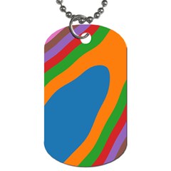 Rainbow Road Dog Tag (one Side) by Sparkle