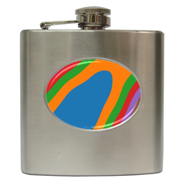 Rainbow Road Hip Flask (6 oz)