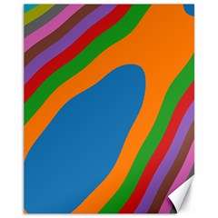 Rainbow Road Canvas 11  X 14  by Sparkle