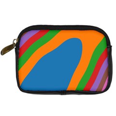 Rainbow Road Digital Camera Leather Case by Sparkle