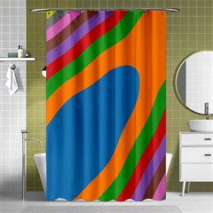 Rainbow Road Shower Curtain 48  X 72  (small)  by Sparkle