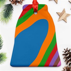 Rainbow Road Bell Ornament (two Sides) by Sparkle