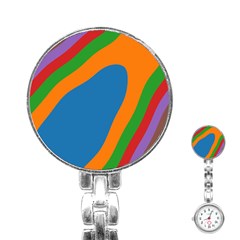 Rainbow Road Stainless Steel Nurses Watch by Sparkle