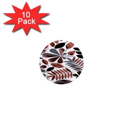 Shiny Leafs 1  Mini Magnet (10 Pack)  by Sparkle