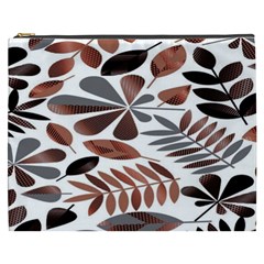 Shiny Leafs Cosmetic Bag (xxxl) by Sparkle