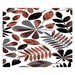 Shiny Leafs Double Sided Flano Blanket (small)  by Sparkle