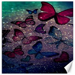 Glitter Butterfly Canvas 12  X 12  by Sparkle