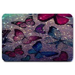 Glitter Butterfly Large Doormat  by Sparkle