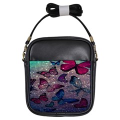 Glitter Butterfly Girls Sling Bag by Sparkle