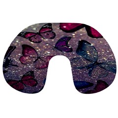 Glitter Butterfly Travel Neck Pillow by Sparkle