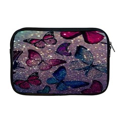 Glitter Butterfly Apple Macbook Pro 17  Zipper Case by Sparkle