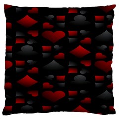 Digital Cards Large Cushion Case (two Sides) by Sparkle