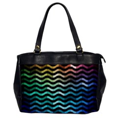 Digital Waves Oversize Office Handbag by Sparkle