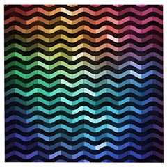 Digital Waves Wooden Puzzle Square by Sparkle