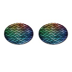 Digital Waves Cufflinks (oval) by Sparkle