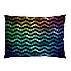 Digital Waves Pillow Case by Sparkle