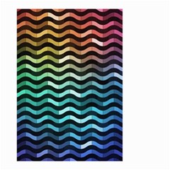 Digital Waves Small Garden Flag (two Sides) by Sparkle