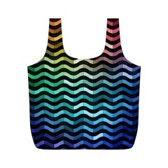 Digital Waves Full Print Recycle Bag (m) by Sparkle