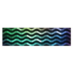 Digital Waves Satin Scarf (oblong) by Sparkle