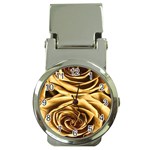 Gold Roses Money Clip Watches Front