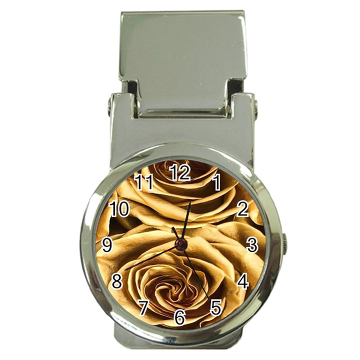 Gold Roses Money Clip Watches