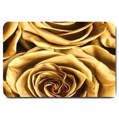 Gold Roses Large Doormat  by Sparkle