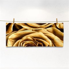 Gold Roses Hand Towel