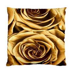 Gold Roses Standard Cushion Case (two Sides) by Sparkle