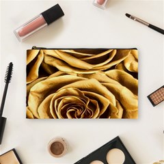 Gold Roses Cosmetic Bag (medium) by Sparkle