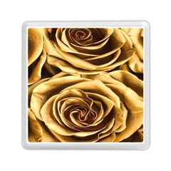 Gold Roses Memory Card Reader (square) by Sparkle