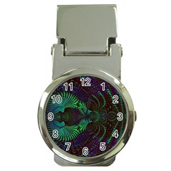 Fractal Flower Money Clip Watches by Sparkle