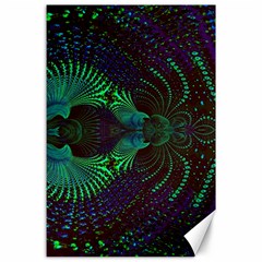 Fractal Flower Canvas 24  X 36  by Sparkle