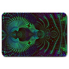 Fractal Flower Large Doormat  by Sparkle