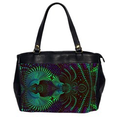 Fractal Flower Oversize Office Handbag (2 Sides) by Sparkle