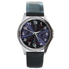 Digital Room Round Metal Watch