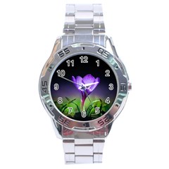 Flower Stainless Steel Analogue Watch by Sparkle