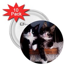 Cats Brothers 2 25  Buttons (10 Pack)  by Sparkle