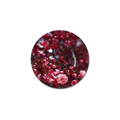 Red Floral Golf Ball Marker (4 Pack) by Sparkle