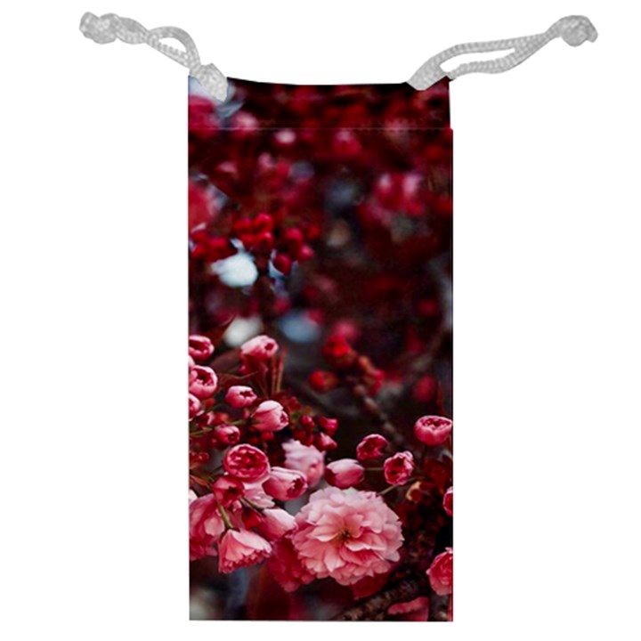 Red Floral Jewelry Bag