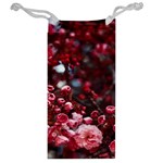 Red Floral Jewelry Bag Back