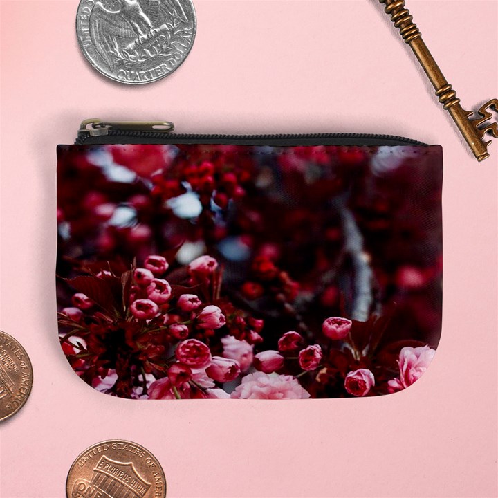 Red Floral Mini Coin Purse