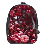 Red Floral School Bag (XL) Front