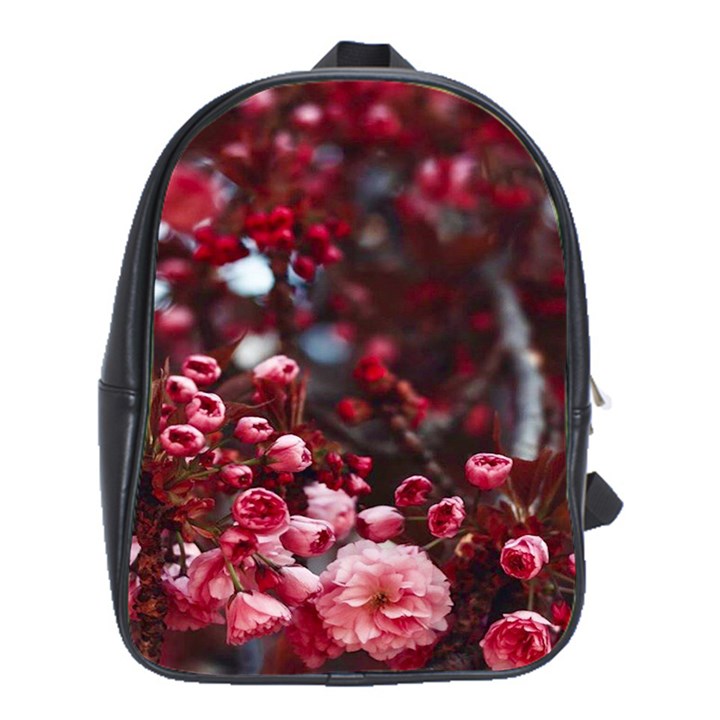 Red Floral School Bag (XL)