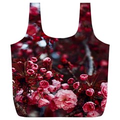 Red Floral Full Print Recycle Bag (xl) by Sparkle