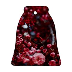 Red Floral Bell Ornament (two Sides)