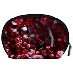 Red Floral Accessory Pouch (Large) Back