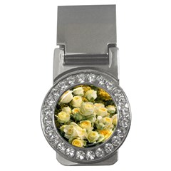 Yellow Roses Money Clips (cz)  by Sparkle